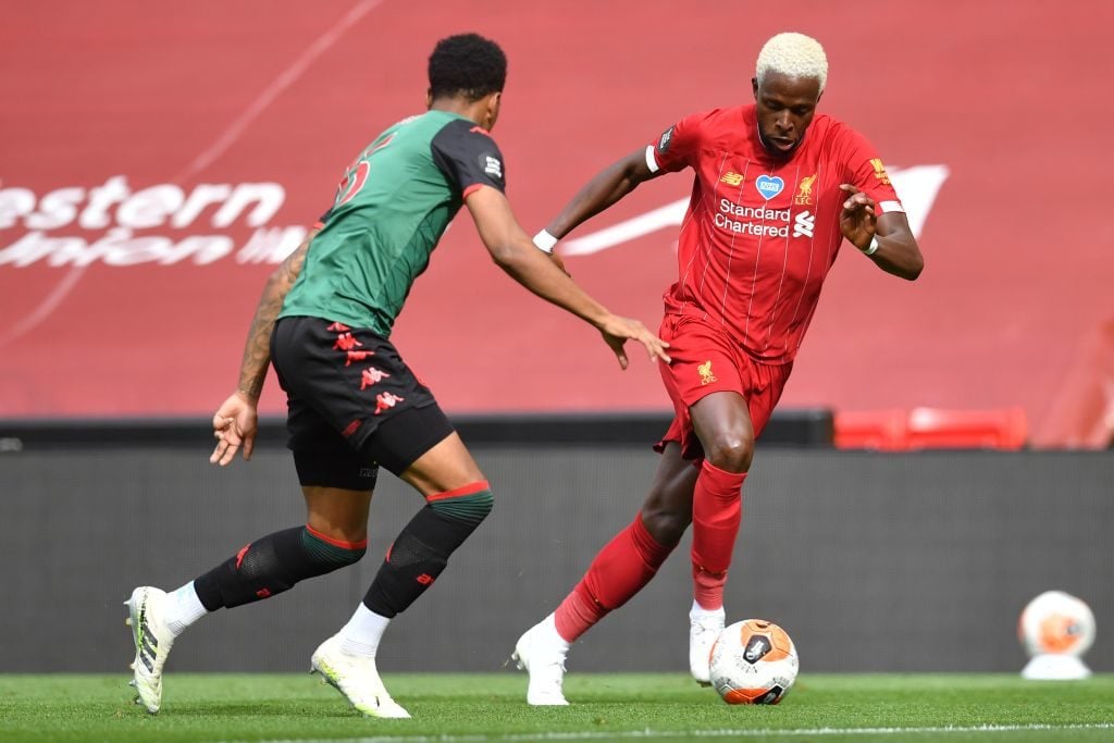 Divock Origi struggled against Aston Villa.