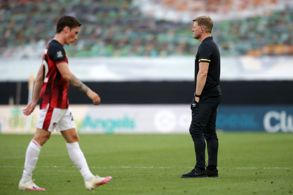 Harry Wilson leaves the pitch.