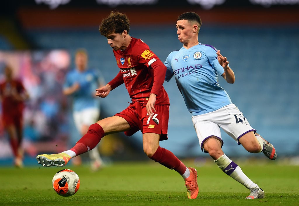 Neco Williams played right-back against Manchester City.