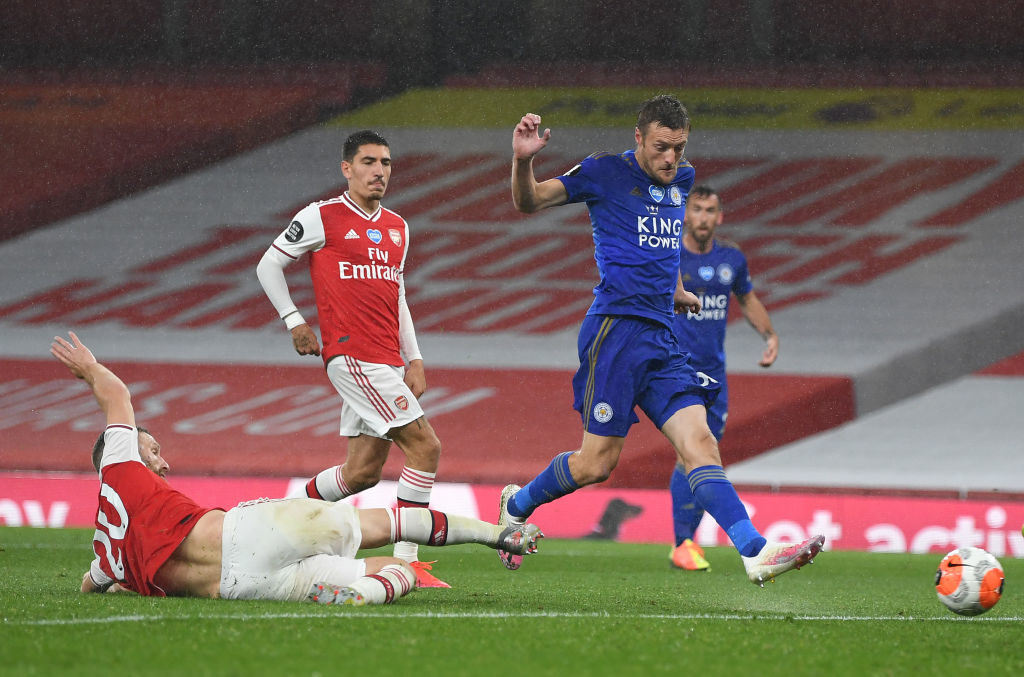 Jamie Vardy is now on 22 goals for the season.