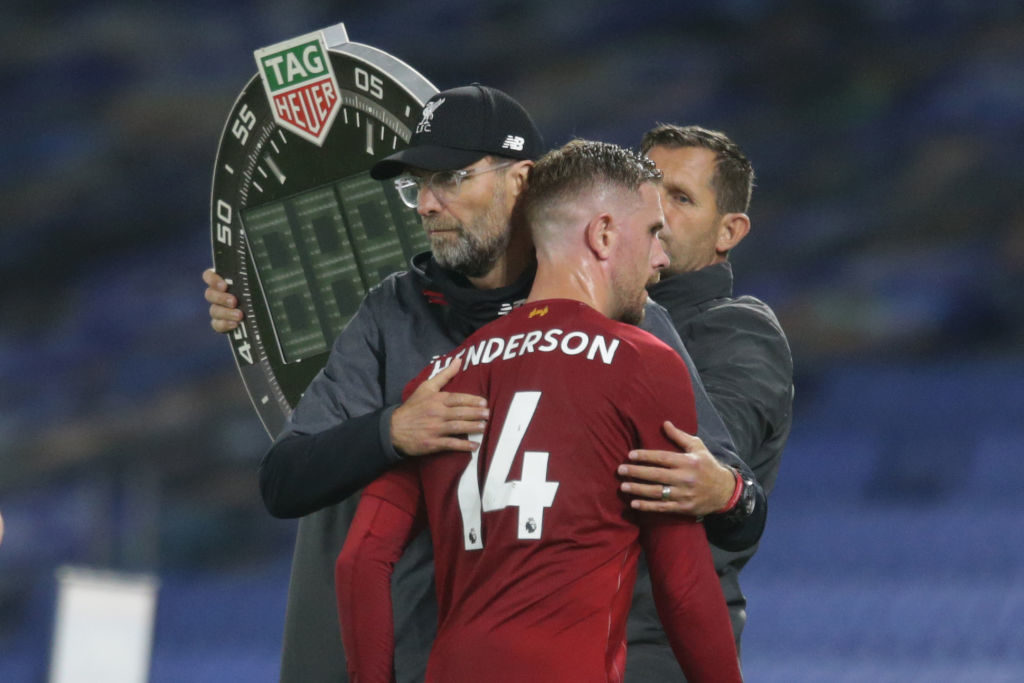 A knee injury has ended Jordan Henderson's season.