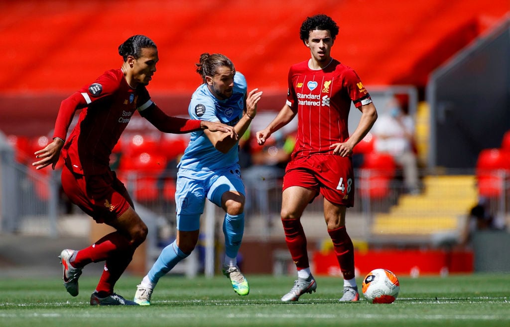 Curtis Jones started his first Premier League game.