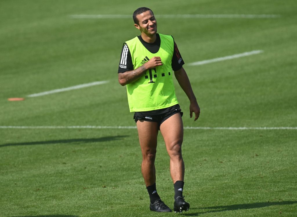 The Bayern Munich team have reacted to the Thiago farewell