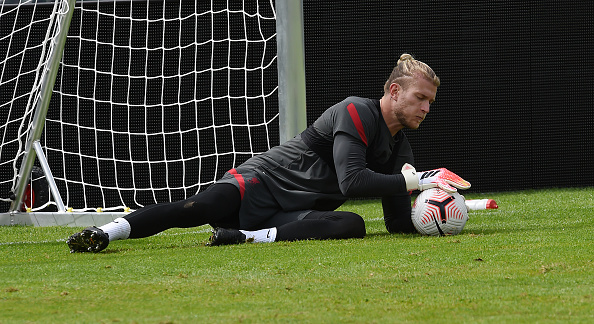 THE SUN OUT. THE SUN ON SUNDAY OUT Loris Karius of Liverpool during a Liverpool training session on August 23, 2020 in Saalfelden, Austria. (Photo by John Powell/Liverpool FC via Getty Images