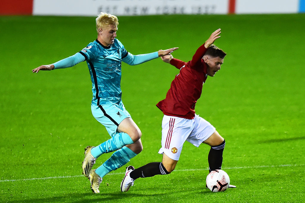 Liverpool U23s pressed high against Manchester United and it worked to great effect.