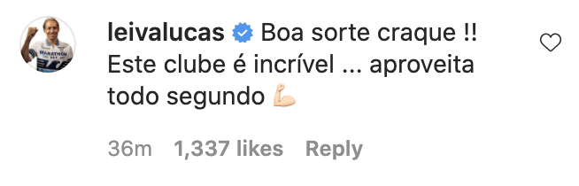 Lucas Leiva reacts to Liverpool signing Thiago.