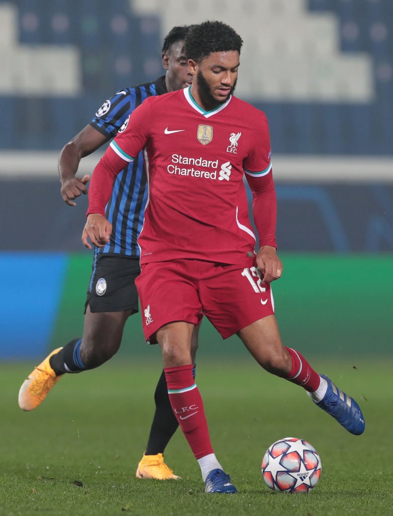 Joe Gomez has picked up an injury on international duty.