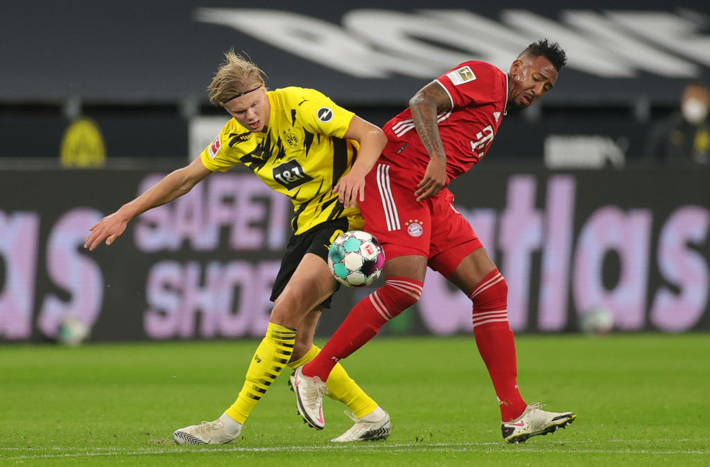 Erling Haaland and Jerome Boateng.