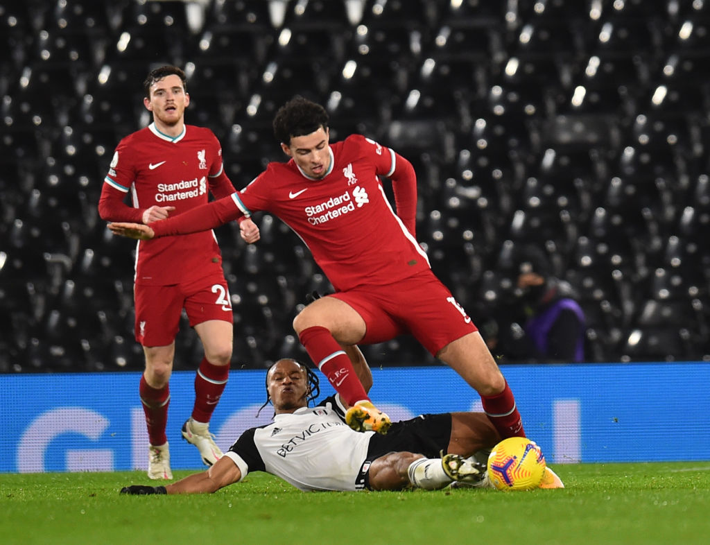 Twitter has highlighted Curtis Jones as a 'shining light' from the Fulham draw.