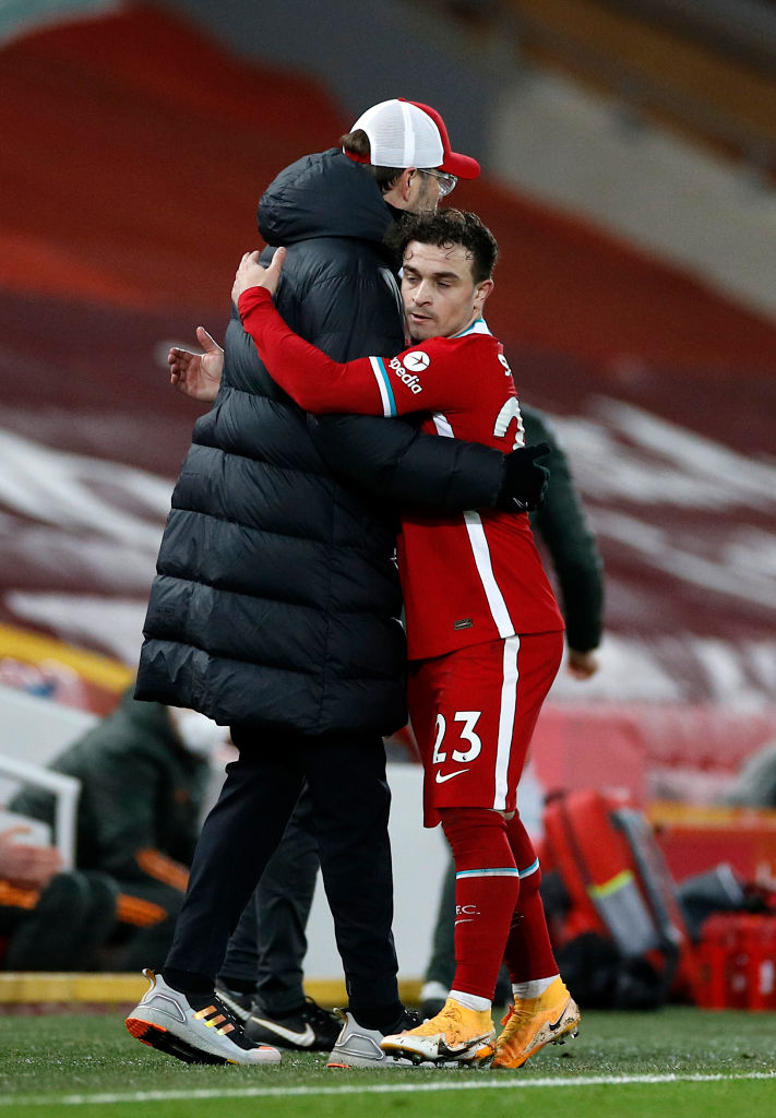 Jürgen Klopp has praised Xherdan Shaqiri for his performance against Man United