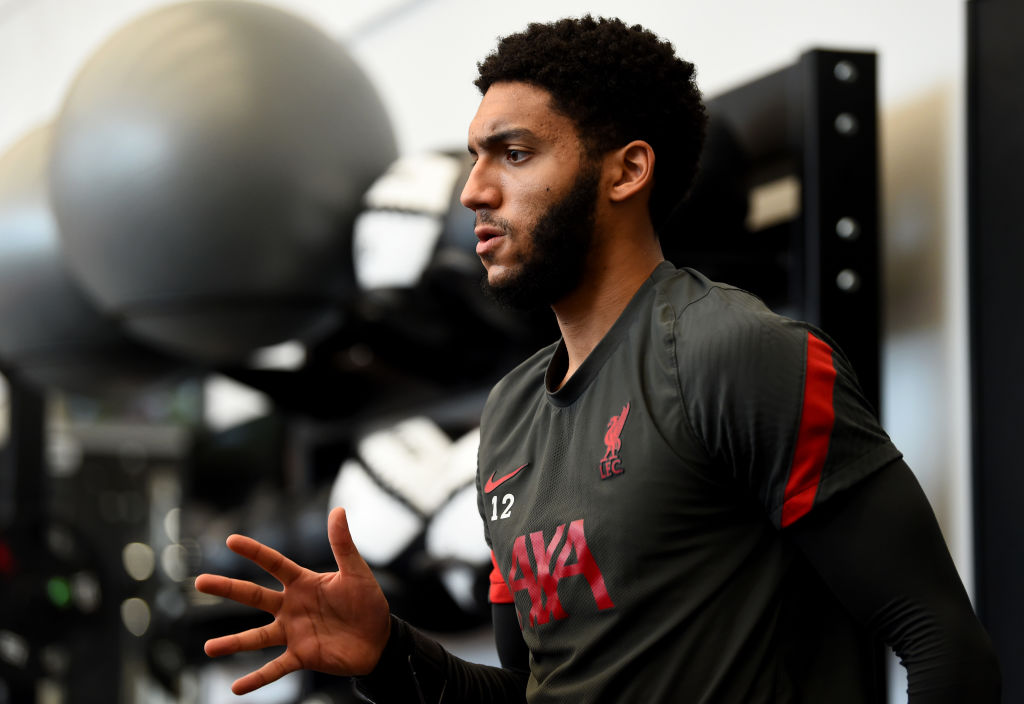 Joe Gomez Does Recovery Training at Liverpool