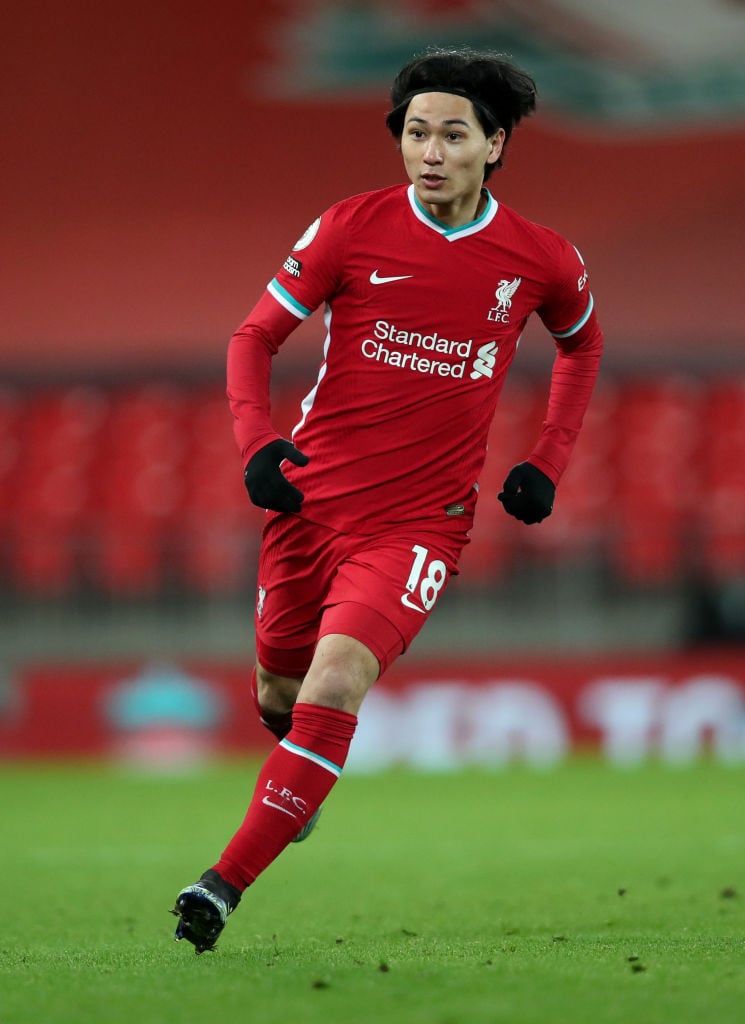 A tweet by Liverpool has hinted that Takumi Minamino will start up top v Man United.