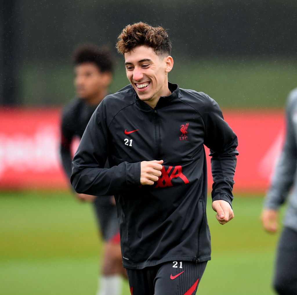 Kostas Tsimikas is impressing Jürgen Klopp in training.