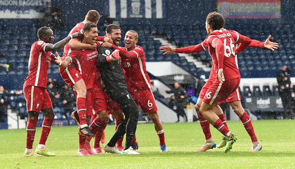 Alisson Becker scored a headed goal against West Brom to win the game for Liverpool