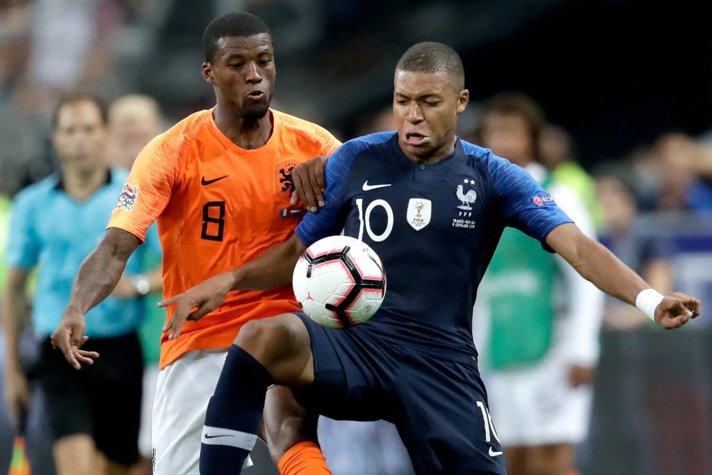 Liverpool fans are hoping Gini Wijnaldum can convince Kylian Mbappe to leave PSG for Liverpool