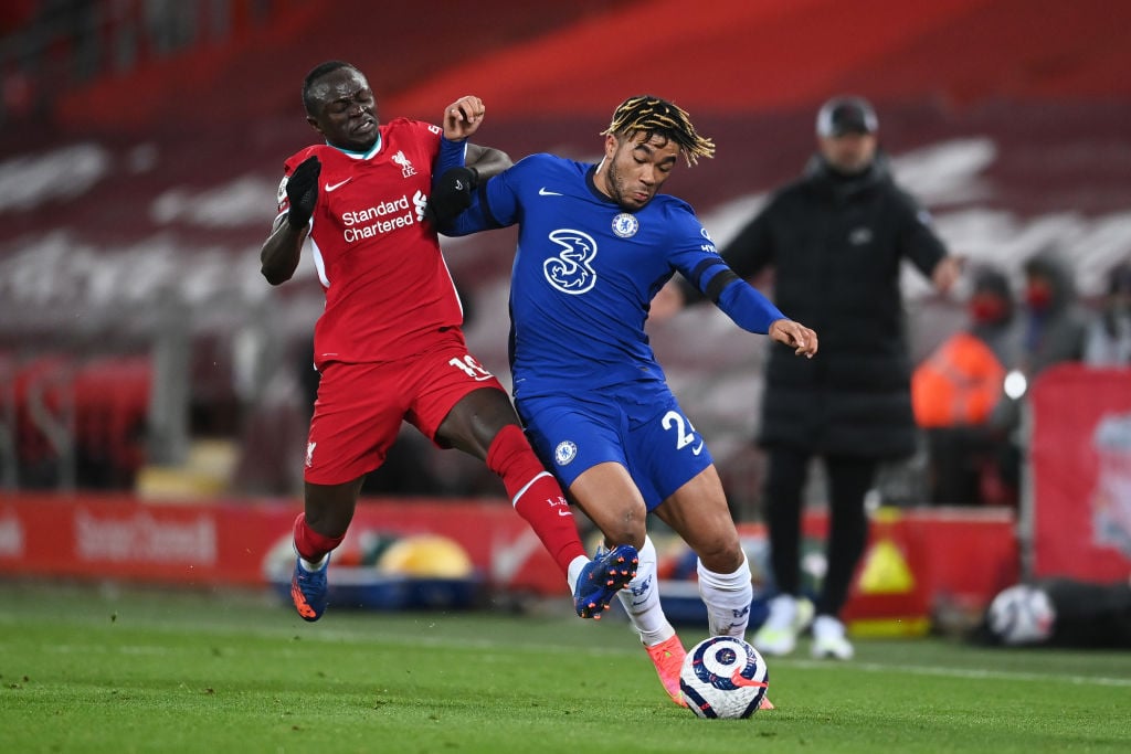 Reece James battles Sadio Mane