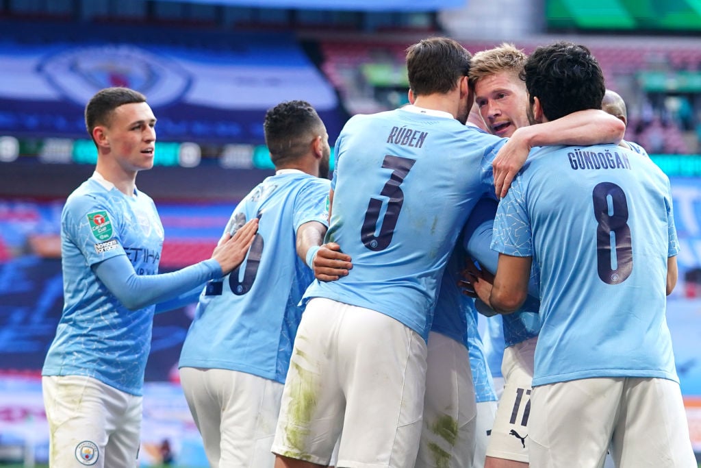 Manchester City's four PFA Player of the Season nominees - Phil Foden, Ruben Dias, Kevin De Bruyne and Ilkay Gundogan