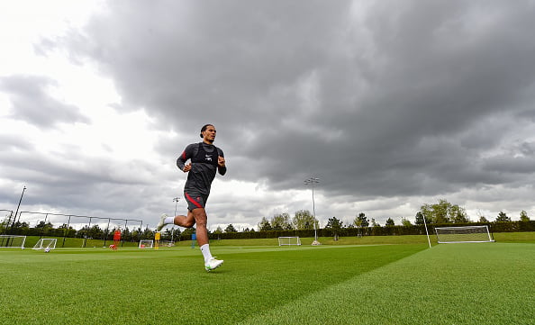 Liverpool fans have been buzzing over a video of Virgil van Dijk in training.