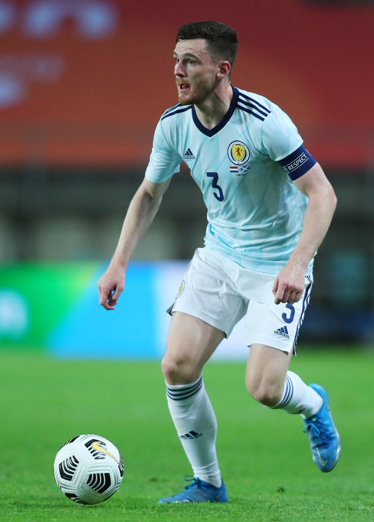 An Andy Robertson cross against the Netherlands has got fans talking.