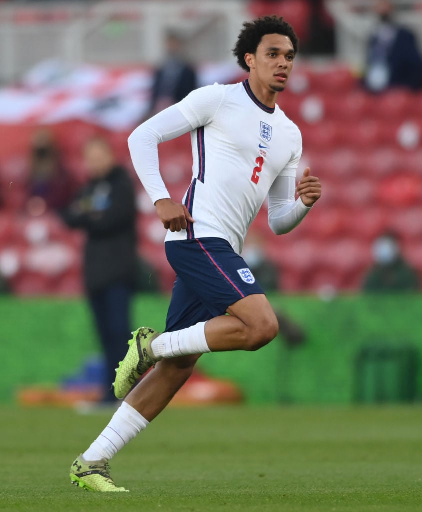 Trent Alexander-Arnold has picked up a suspected thigh injury on England duty