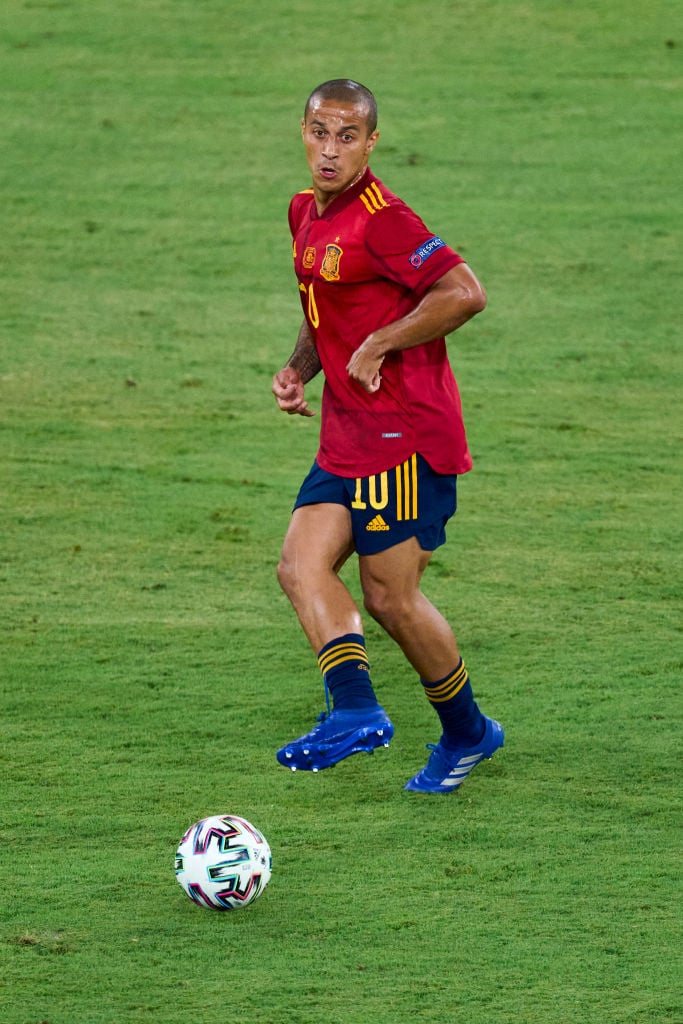 Cesc Fabregas has praised Thiago and set him a challenge