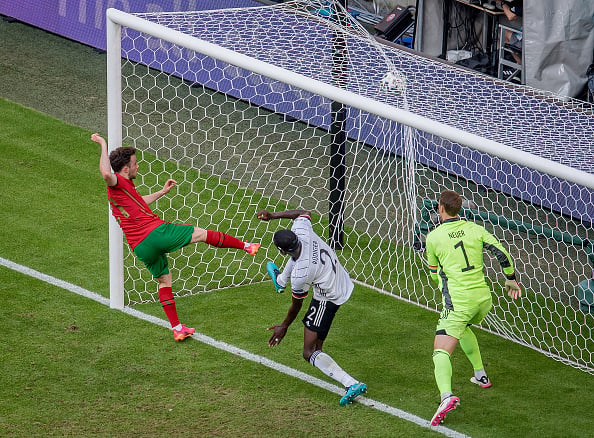 Diogo Jota goal - Portugal v Germany - UEFA Euro 2020: Group F