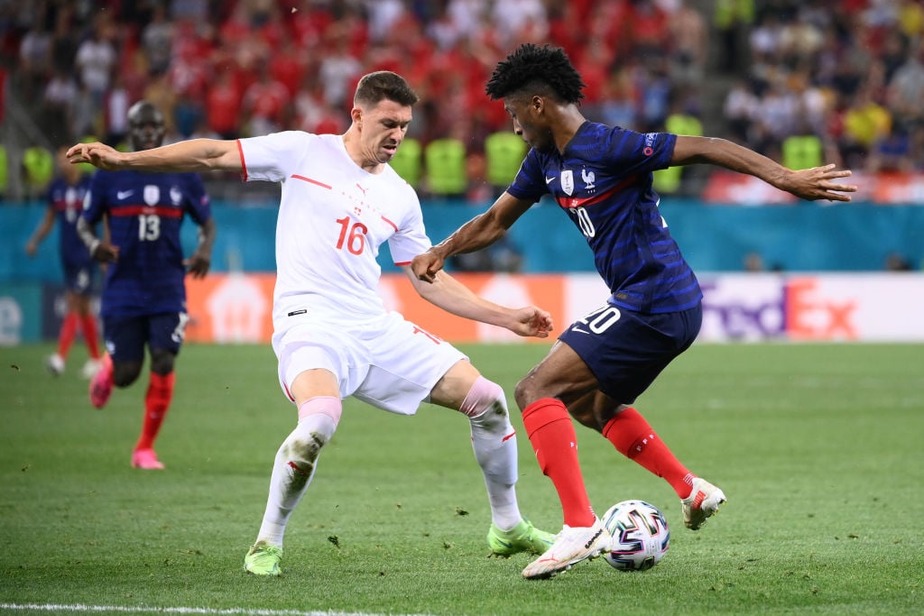 Kingsley Coman, France v Switzerland - UEFA Euro 2020: Round of 16