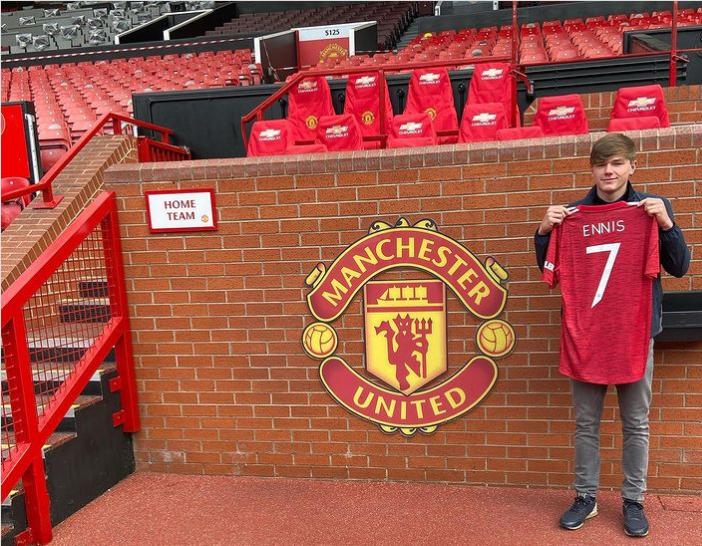 Ethan Ennis joins Manchester United.