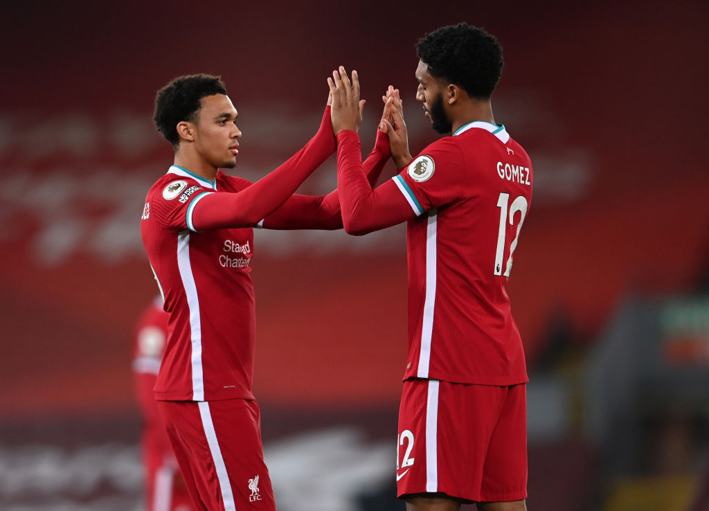 Trent Alexander-Arnold and Joe Gomez