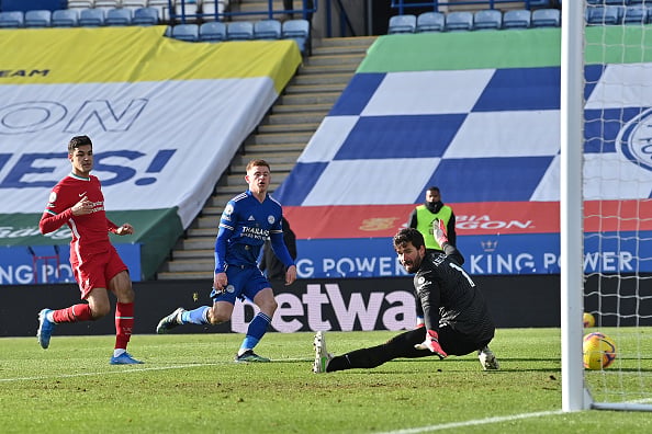 Leicester City v Liverpool - Harvey Barnes goal