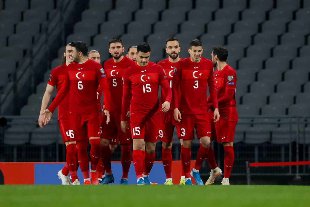 ISTANBUL, TURKEY - MARCH 30: Ozan Tufan of Turkey, Okay Yokuslu of Turkey, Ozan Kabak of Turkey, Kenan Karaman of Turkey, Mert Muldur of Turkey and...