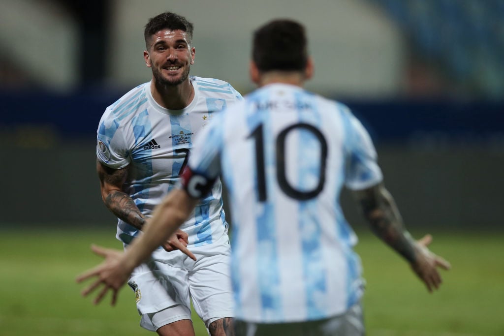 Rodrigo de Paul will join Atletico Madrid after the Copa America