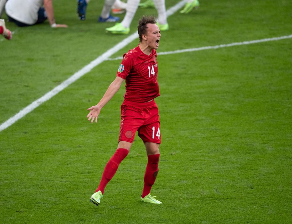 Liverpool fans are buzzing about links to Mikkel Damsgaard.