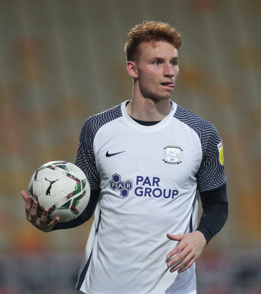 It looks as though Sepp van den Berg is being used as a right winger by Preston North End
