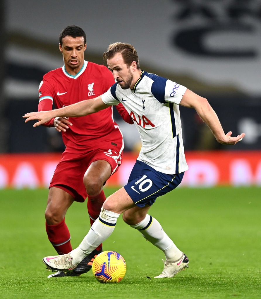 Joel Matip has more touches in the opposition box than Harry Kane this season