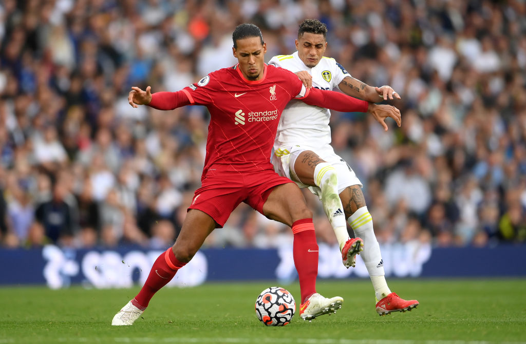 Garth Crooks has lavished praise on Virgil van Dijk for his performance v Leeds United