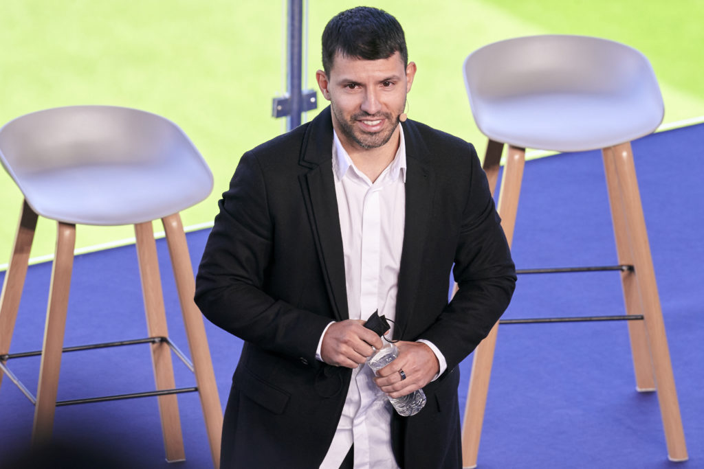 Sergio Aguero of Barcelona Press Conference
