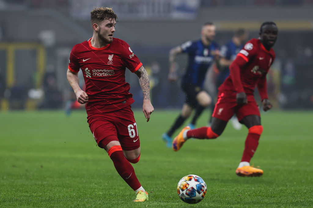 Harvey Elliott of Liverpool FC seen in action during the