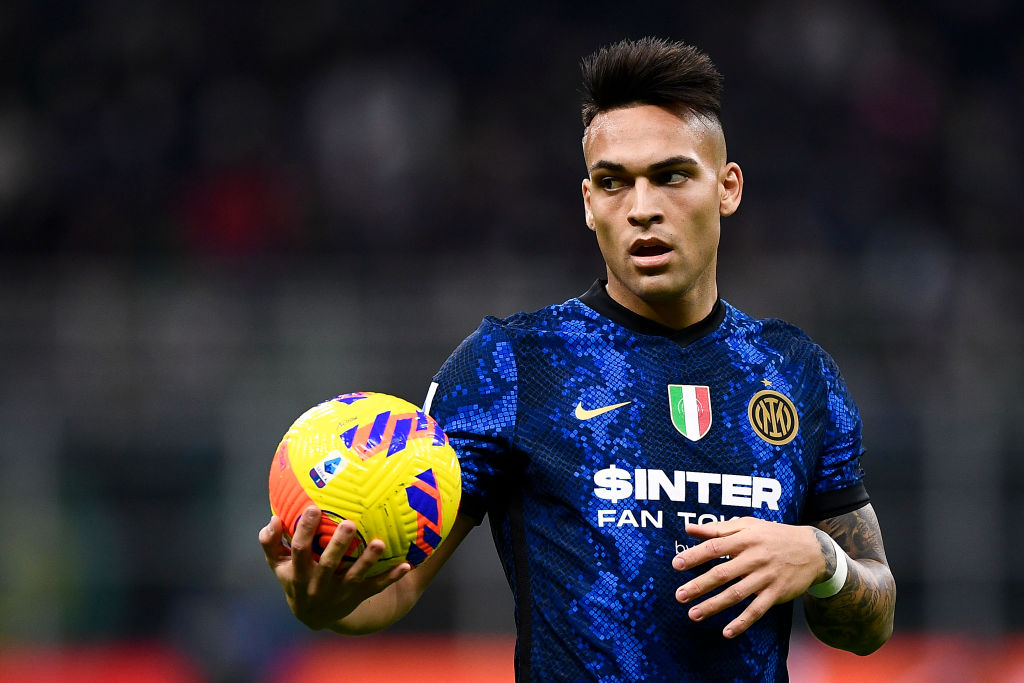 Lautaro Martinez of FC Internazionale holds the ball during