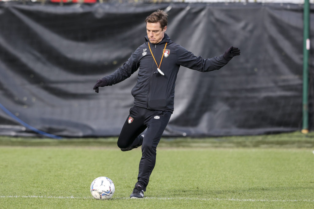 Scott Parker pictured during a Bournemouth training session.