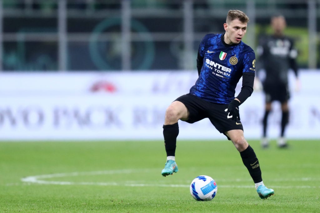Nicolo Barella of Fc Internazionale in action during the