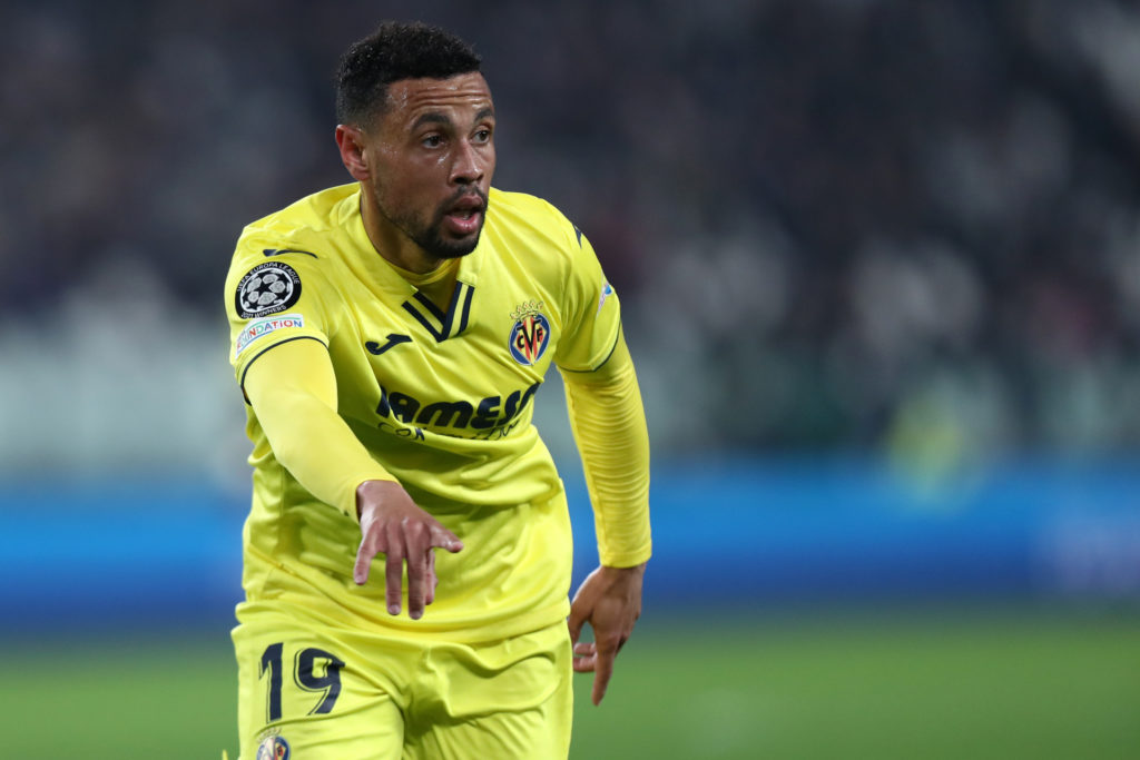 Francis Coquelin of Villarreal CF gestures during the UEFA