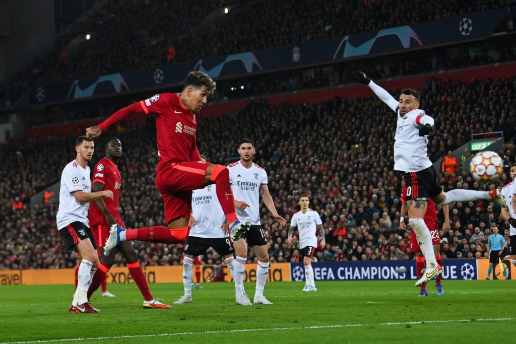 TOPSHOT-FBL-EUR-C1-LIVERPOOL-BENFICA