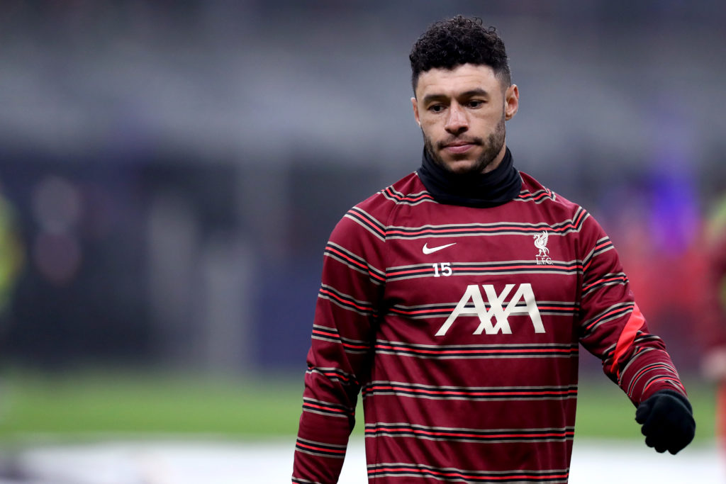 Alex Oxlade-Chamberlain of Liverpool Fc looks on during
