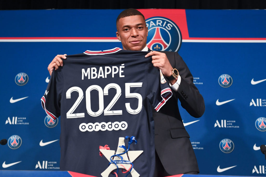 Kylian Mbappe and Nasser Al-Khelaifi - Press Conference