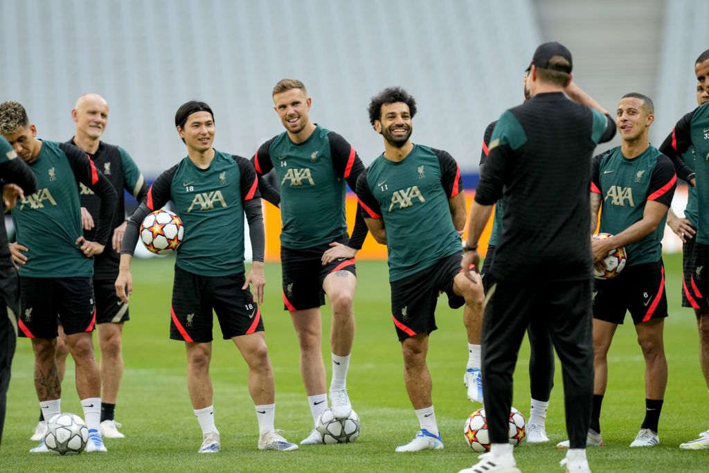 Liverpool FC Training Session And Press Conference - UEFA Champions League Final 2021/22