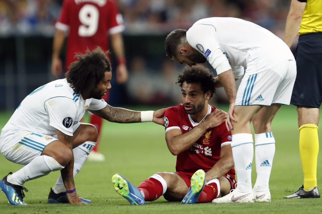Mo Salah during UEFA Champions League"Real Madrid v Liverpool FC"