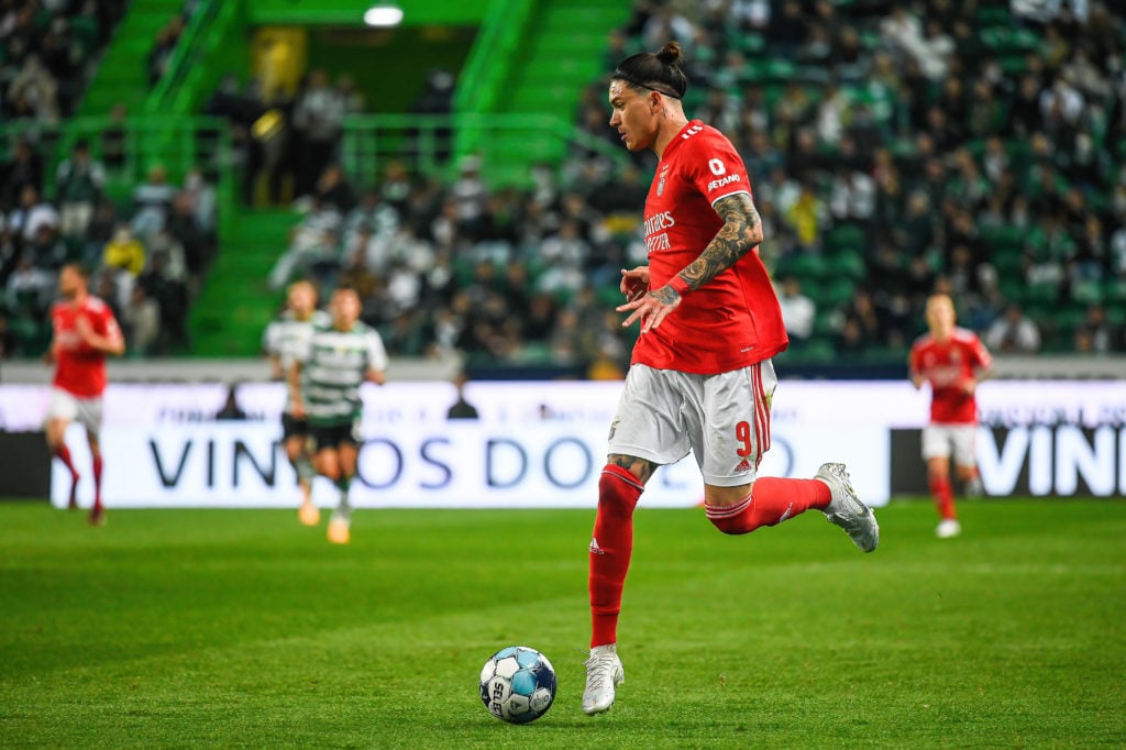 Darwin Nunez from Benfica seen in action during the Liga