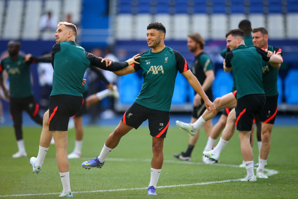 Liverpool FC Training Session And Press Conference - UEFA Champions League Final 2021/22