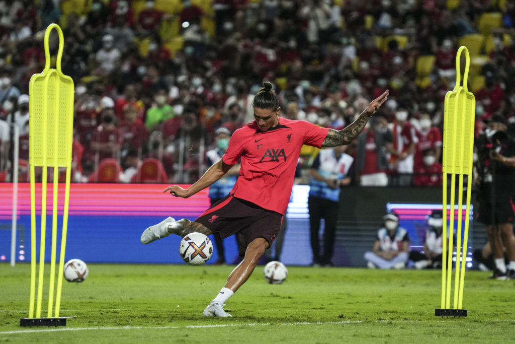 Liverpool FC Training Session During Team Pre-Season Tour.